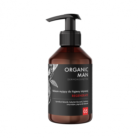 Balsam myjący do higieny intymnej regenerujący Organic Man