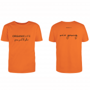 Koszulka Krótki Rękaw - Męska - Pomarańcz - L