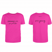 Koszulka Krótki Rękaw - Damska - Różowa - M
